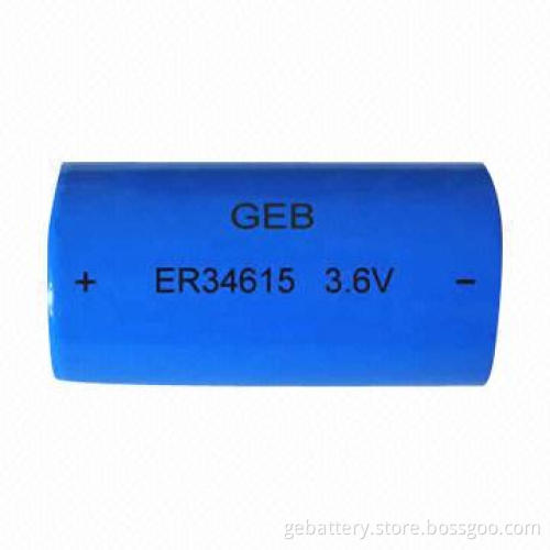 Primary Lithium Battery with 3.3 to 3.6V High-operating Voltage